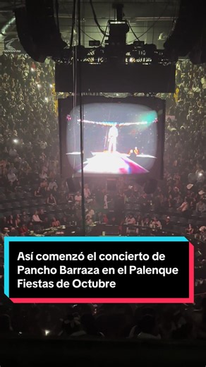 Así comenzó el concierto de Pancho Barraza en el Palenque Fiestas de Octubre 2026