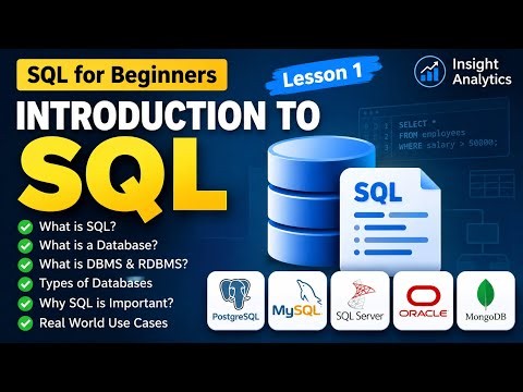 Introduction to SQL | SQL for Beginners – Lesson 1