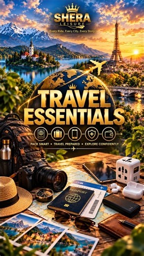 🔌 Travel Essentials #03 | Universal Travel Adapter 🌍✈️ | Travel Smart with Shera Leisure #Shorts