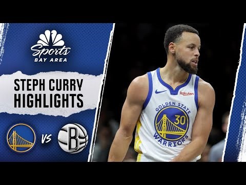 Watch Steph Curry score 27 points in Warriors' bounce-back road win over Nets | NBC Sports Bay Area