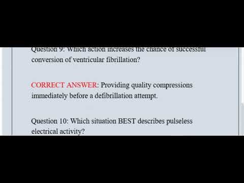 AHA ACLS Written Test ( Updated) Complete Questions & Answers (Solved) 100% Correct