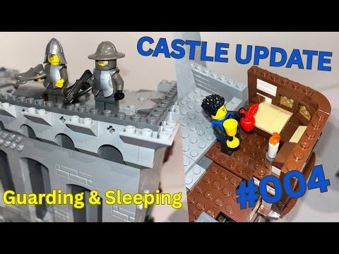 Progress on the LEGO Castle Gate MOC | Sleeping & Guarding | Update #004