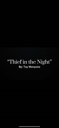 “Thief in the Night” is a social commentary about the Black experience in one specific part of the world. Of the country. Though specific, it features a broader observation of said experience and aims to inspire, inform, and promote change from what is deemed common. Normal even. In addition, the piece focuses on the thematic analysis of environmental influences in culture, like social media, drugs, alcohol, books, age, trauma, sports, college, education, money, crime, brutality, policing, spiri