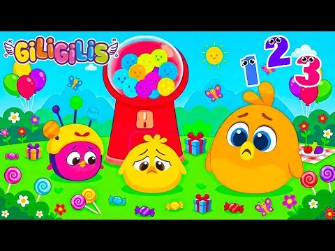 Super Fun Day at Giligilis Amusement Park 🎨 Learn Colors, Laugh & Play with Cute Friends