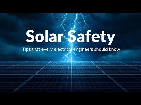 Solar Safety: Protection Against Electric Shock & Lightning