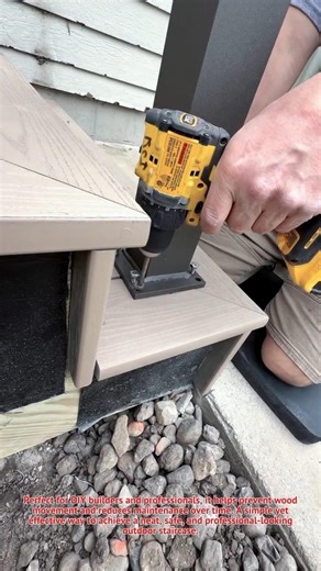 Perfect Deck Stair Finish Using Screws Like a Pro! 🔥