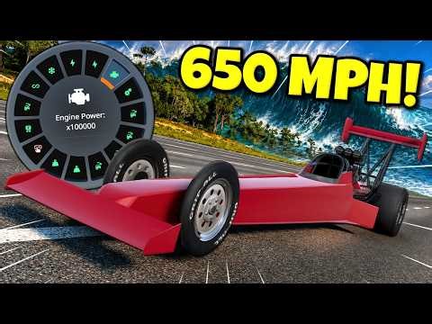I Used a Cheat Menu to Outrun the FASTEST Flood! (BeamNG Drive)