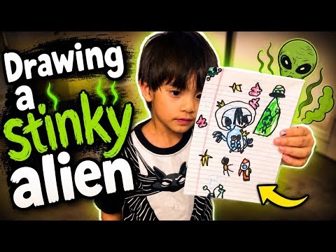 Drawing Weird Stinky Alien with Poo