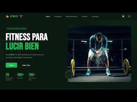 💪 Crea una Landing Page con HTML CSS y JavaScript | Paso a Paso
