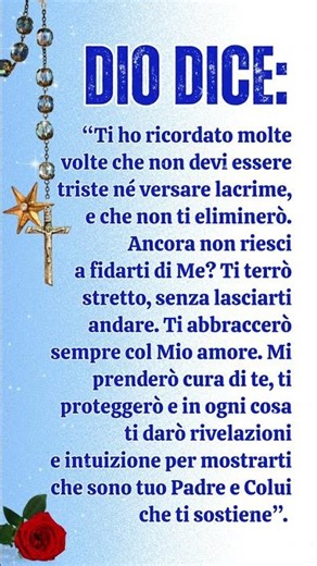 Quando ti senti perso e senza speranza, il Signore ti abbraccia strettamente...