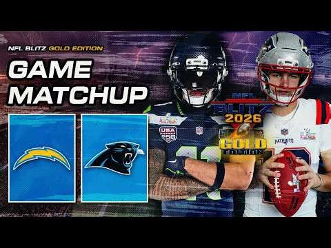 NFL BLITZ GOLD EDITION - Chargers at Panthers | Our 750th Game on YouTube!!