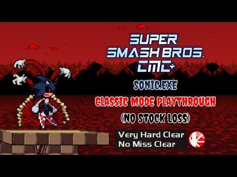 Super Smash Bros Crusade CMC+ V8 - Sonic.EXE Classic Mode Playthrough (No Stock Loss)