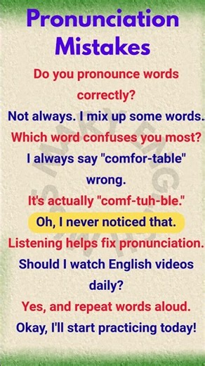 Fix These Common Pronunciation Mistakes! #learnenglish