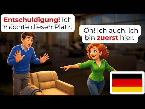 🇩🇪 In the Lounge 🛋️ | Learn German Through Simple Conversations (A1-A2)