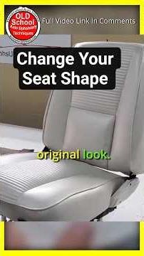 DIY Upholstery Tutorial Custom Foam Restore for Classic Car Seats #shorts