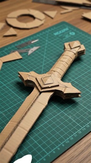 He Turned Cardboard Into an Epic Sword 🤯⚔️