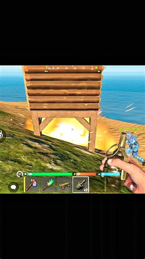 Destroy Small Wood Base With F1 Grenades | AK GAMER | OXIDE SURVIVAL ISLAND #oxide #rust #оксайд
