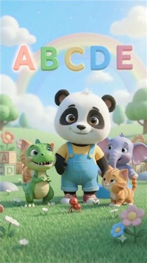 Learn ABCs with Panda! 🐼 | Fun Animal Phonics Song for Toddlers #nurseryrhymes #cartoon #kidsvideo