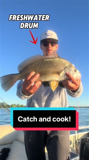 Let’s catch and cook a disgusting fish! ##fishing##catchandcook##freshwaterdrum##fishingvideos##fishingvideos @@Fishbrain
