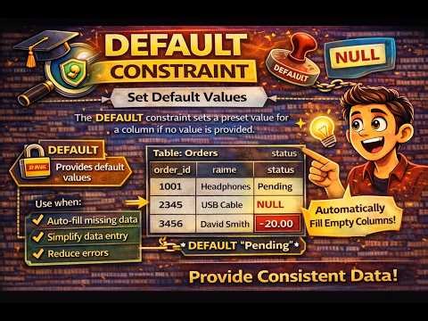 DEFAULT Constraint in SQL Explained (With Real Examples)