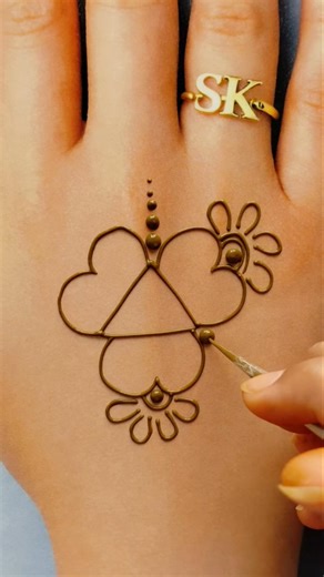 Front Hand Mehndi Design | Modern Arabic Pattern#mehndi #skmehandi
