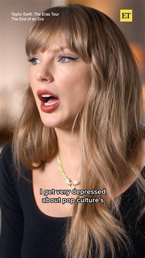 Taylor Swift gets real about why pop culture's obsession with youth can make her "very depressed." | Entertainment Tonight