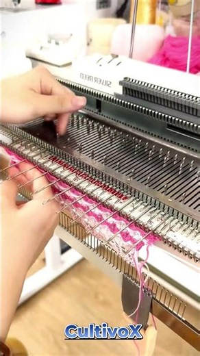 Textile production using a manual knitting machine