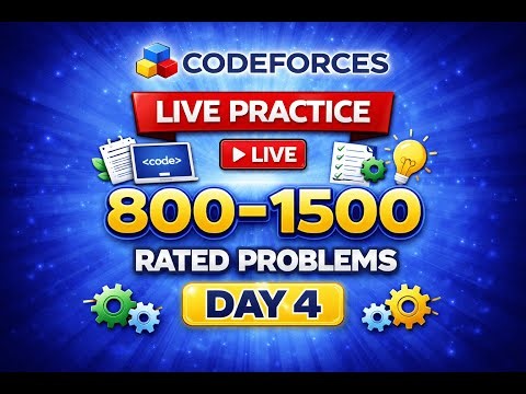 Codeforces Live Practice (800–1500 Rated Problems)