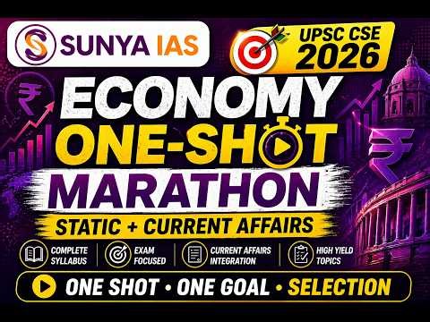 UPSC Economy One-Shot Marathon | Complete Static + Current Affairs |Akash Sir | Sunya IAS