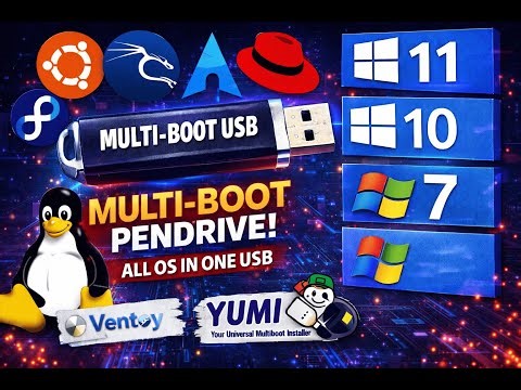 🚀 Create a MultiBoot USB Using Ventoy & YUMI | Complete Step-by-Step Guide 💻🔥