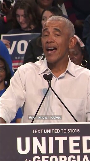 ‘I looked good in that suit’: Obama rallies for Ossoff