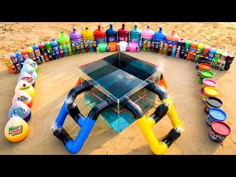 Giant Rocket Experiment with Coca-Cola, Fanta, Pepsi, Mtn Dew vs Mentos