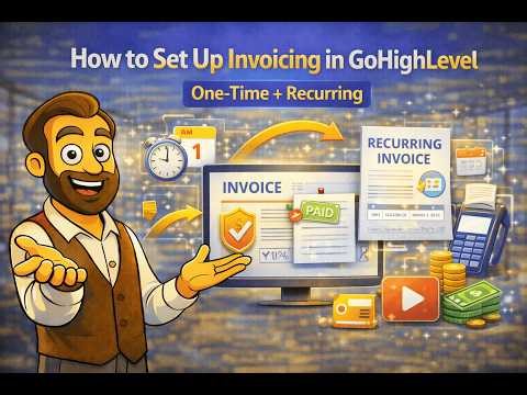 GoHighLevel Invoicing Tutorial | One-Time & Recurring Invoice Setup Complete Guide