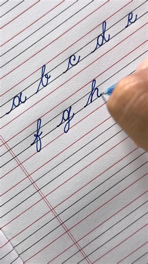 Cursive Writing a to z for Students | Small Letters Handwriting Practice