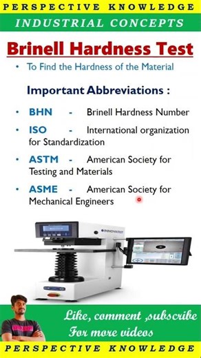 Important abbreviation in brinell hardness testing in tamil | perspective knowledge | destructive