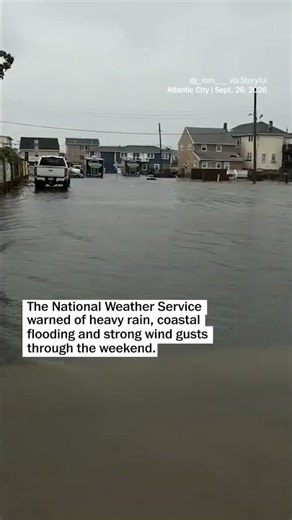 An unusually powerful nor’easter is drenching much of the East Coast
