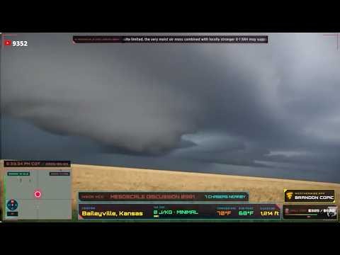 🔴LIVE: Kansas Damaging Wind Threat | 80MPH Winds OBSERVED