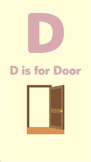 Learn the Letter D! 🚪 D is for Door #shorts #kidslearning
