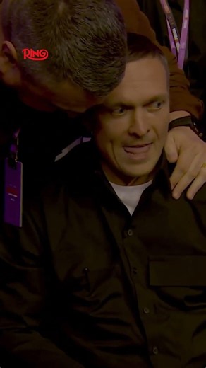 Oleksandr Usyk breathing a BIG sigh of relief after Anthony Joshua's KO victory 😅
