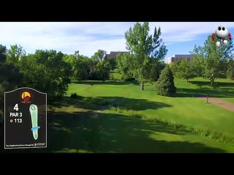 Denver Harvard Gulch Golf Course Hole 4 | Clean Shot Line & Green View