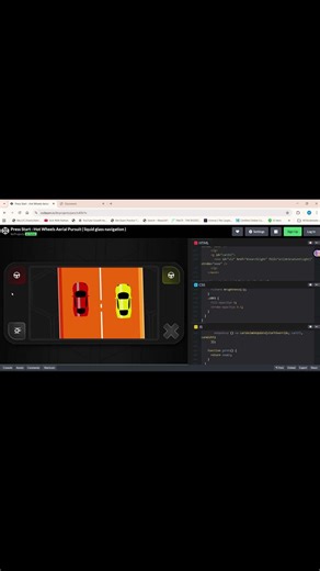 🚗 I Built a Car Racing Game Using HTML CSS JavaScript 😱