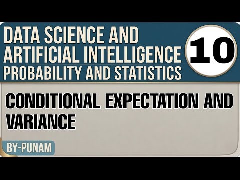 Conditional expectation and variance |ONE SHOT VIDEO |All Competitive exams |Statistics by Punam |