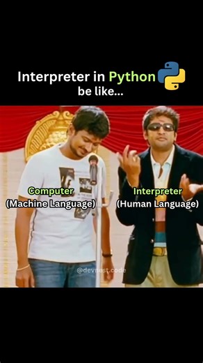 Interpreter in Python 🤣💯| Python programming #coding #python #comedy #shorts #engineering #fypシ #dmk