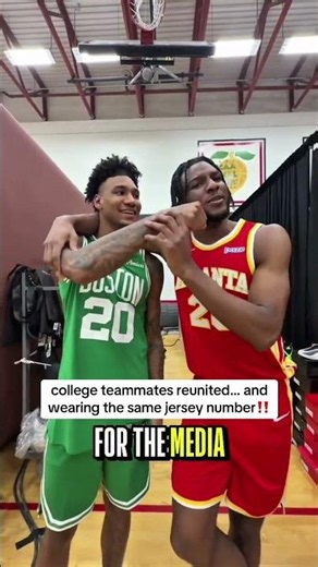 St. John’s teammates Dillon Mitchell & Zuby Ejiofor reunited & wearing the same number in the NBA 🤝