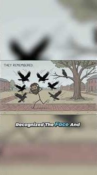 How Crows Remember Your Face Forever 🧠 #sciencefacts #animalshorts #animalfacts #crows #biology