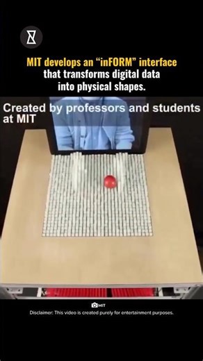 MIT's inFORM: The Most Insane 3D Interface Ever Made #trendingshorts #science #experiment