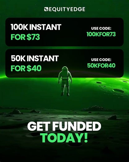 Instant Funded Offer Ending Soon 🚀$100K Instant Funded - $73 Code: 100KFOR73$50K Instant Funded - $40 Code: 50KFOR40No challenge. 90% profit split. Instant funding.https://t.co/XCy5qBKVW6