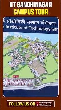 IIT Gandhinagar Campus Tour | Most Beautiful IIT? 🏫 #shorts #iitgn #Engineering #CollegeVlog
