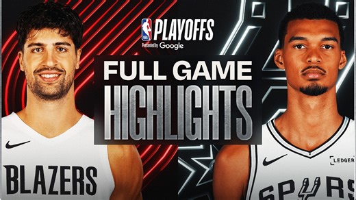 #7 TRAIL BLAZERS at #2 SPURS | FULL GAME 1 HIGHLIGHTS | April 19, 2026