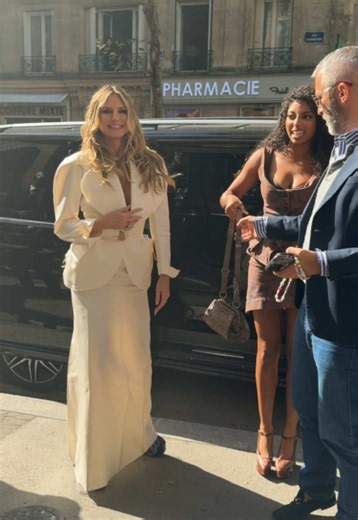 #heidiklum #viviennewestwood #pfw #tiktokfashion | Heidi Klum